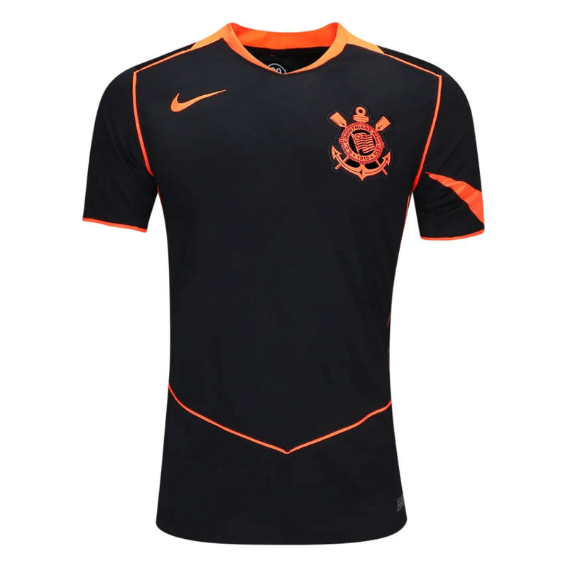 Camisa Timão III 25/26 - Torcedor Nike Masculina - Preta e Laranja