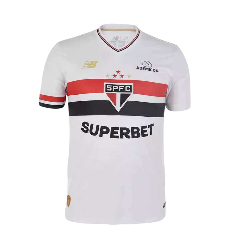 Camisa São Paulo I 25/26 - Torcedor New Balance Masculina - Branca