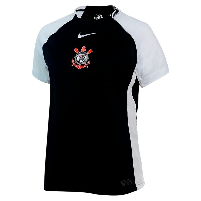 Camisa Timão II 25/26 - Torcedor Nike Feminina - Preta