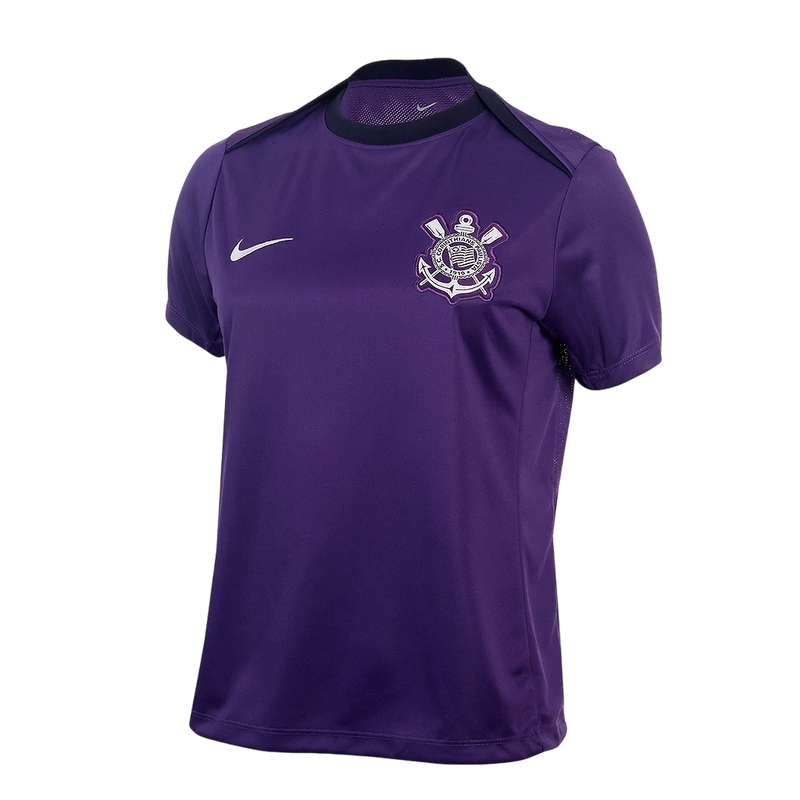 Camisa Timão 25/26 Treino - Torcedor Nike Feminina - Roxa