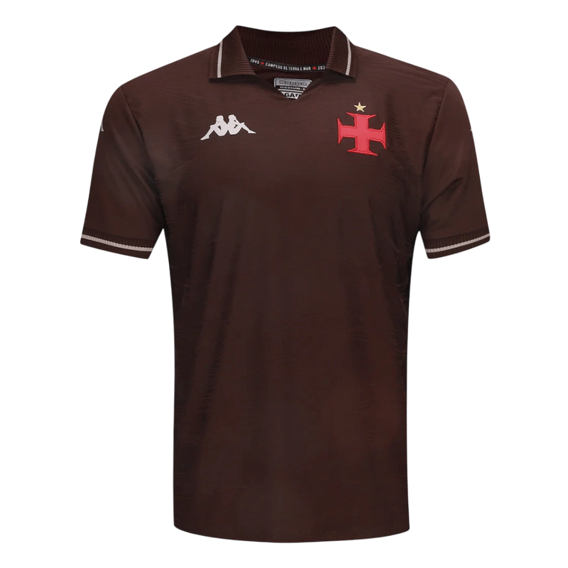 Camisa Vasco III 25/26 - Torcedor Kappa Masculina - Marrom