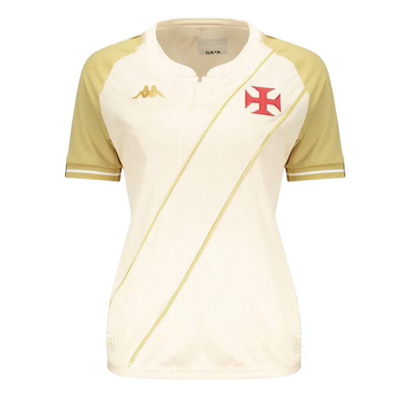 Camisa Vasco III 24/25 - Torcedor Kappa Feminina - Bege