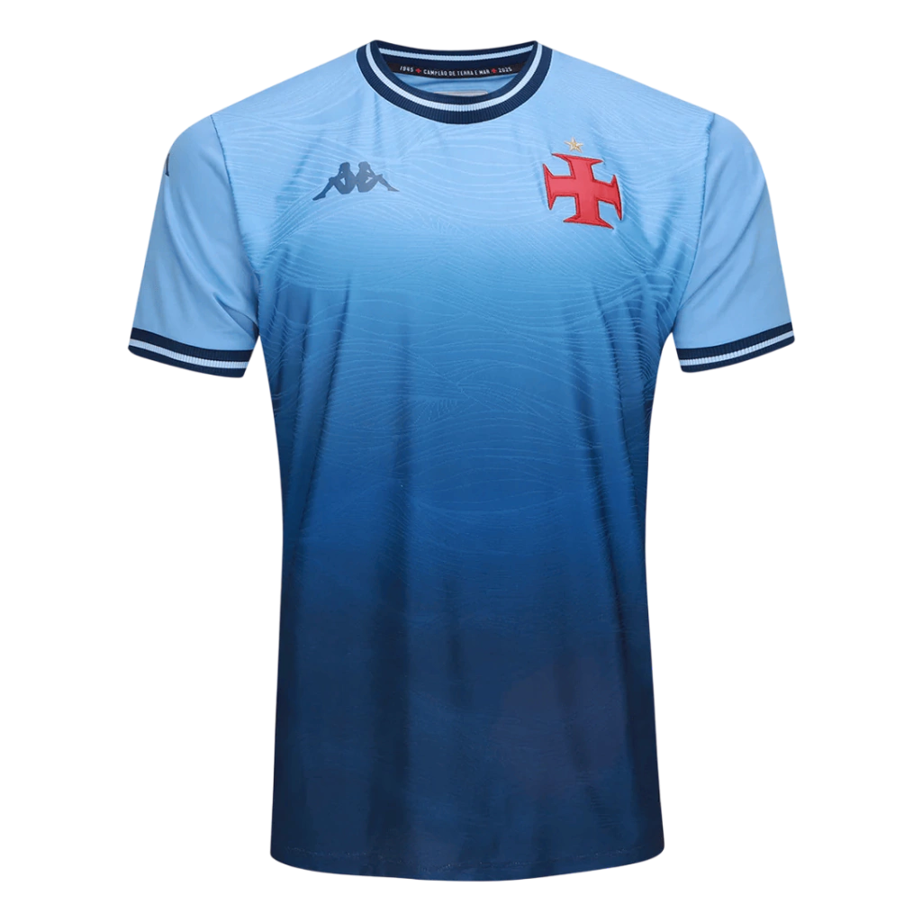 Camisa Vasco III 25/26 Goleiro - Torcedor Kappa Masculina - Azul